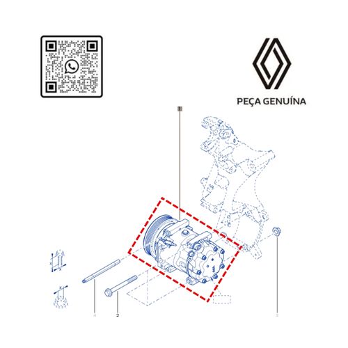 RN 03859R 926003859R COMPRESSOR DO AR COND. SAN II RSDUSOROCHCAP 2.0 16V - 6